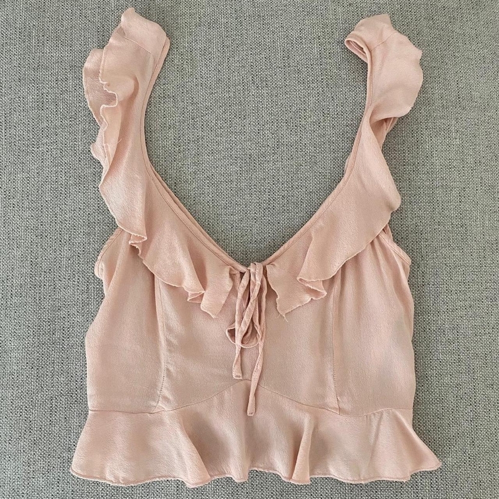 Zara Ruffle Crop Top